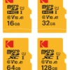 Kodak MicroSDXC 128GB Class10 U1 V10 W/adapter