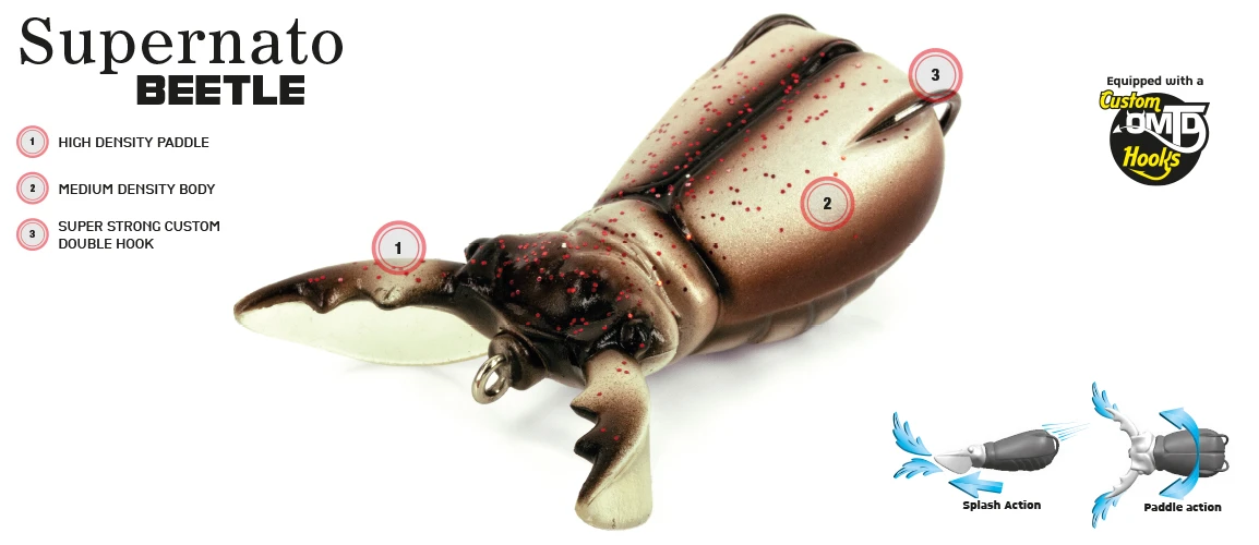 Molix Supernato Beetle (7,5cm | 17g) Brown Frog 5 Molix Supernato Beetle (7,5cm | 17g) Brown Frog - Afbeelding 3