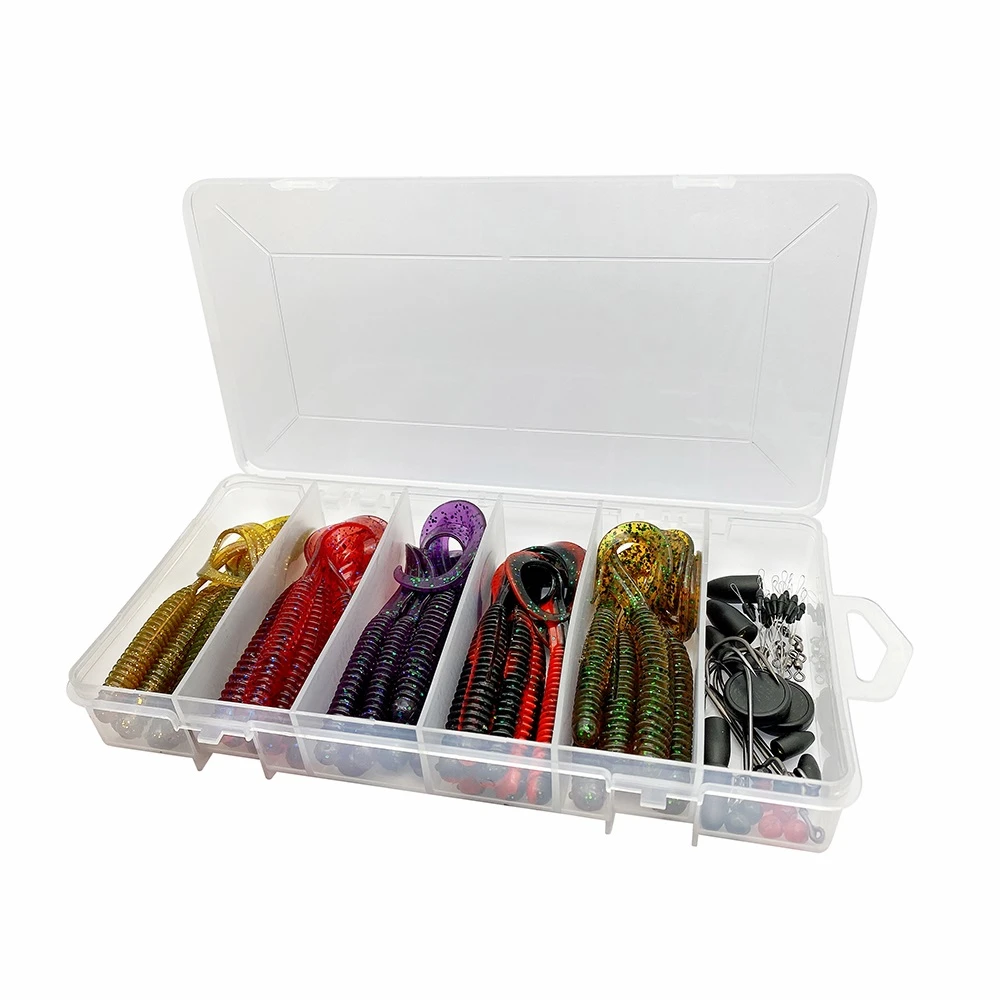 Savage Gear Rib Worm Kit One Size Mix Colors (60 Stuks) 6 Savage Gear Rib Worm Kit One Size Mix Colors (60 Stuks) - Afbeelding 4