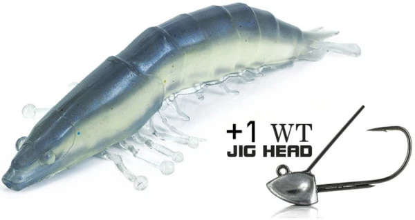 Molix Shrimp 2,5" + WT Jig Head 4 G. - Color 94 3 Molix Shrimp 2,5" + WT Jig Head 4 G. - Color 94