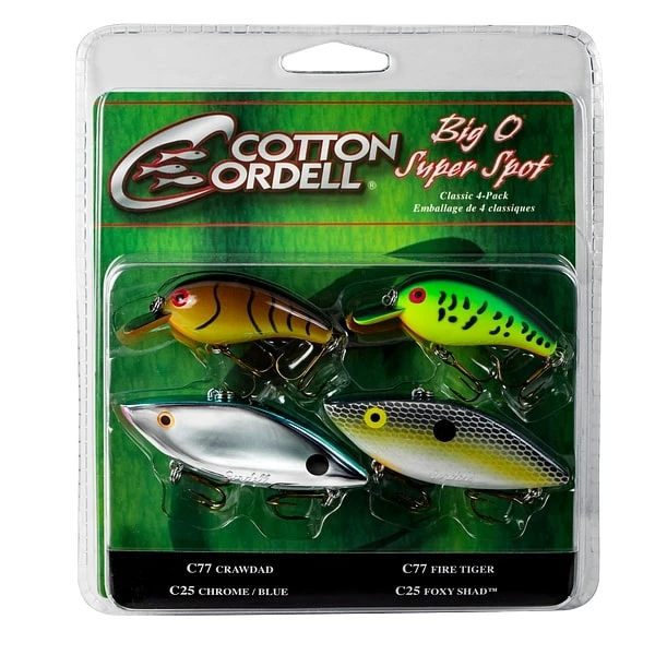 Cotton Cordell Big O Super Spot Classic 4 Pack 3 Cotton Cordell Big O Super Spot Classic 4 Pack