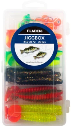 Fladen Ribbed Shad Jigs In Tackle Box 100mm, 20pcs -Visgerei Te Koop a57b58b3a9b88770
