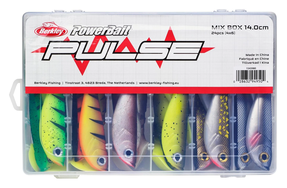Berkley Pulse Shad MixBox 14cm (24 Stuks) 3 Berkley Pulse Shad MixBox 14cm (24 Stuks)