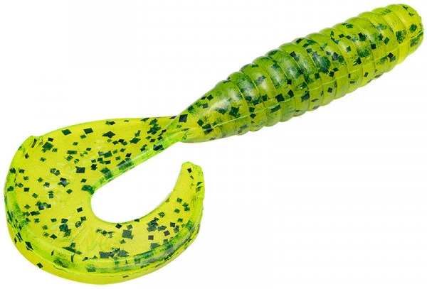 Strike King Rage Grub 4" Chartreuse Pepper 3 Strike King Rage Grub 4" Chartreuse Pepper