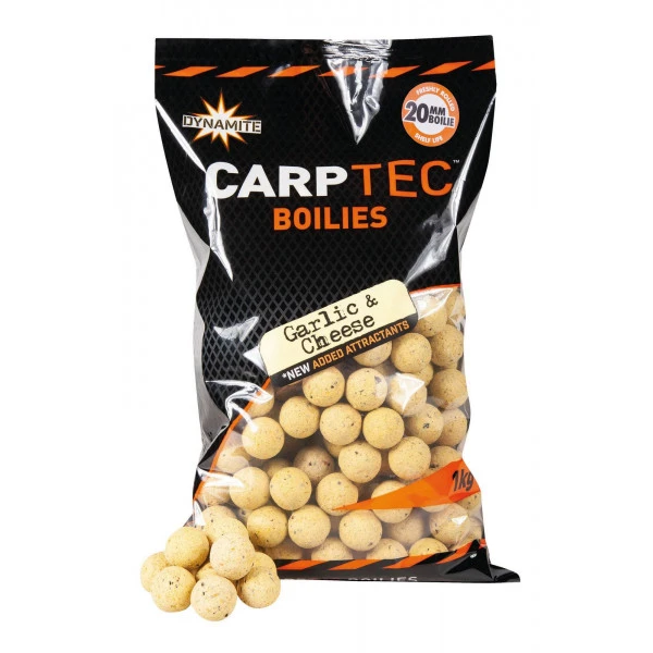 Dynamite Baits Carptec Boilies 'Garlic & Cheese' 15mm (1kg) 3 Dynamite Baits Carptec Boilies 'Garlic & Cheese' 15mm (1kg)