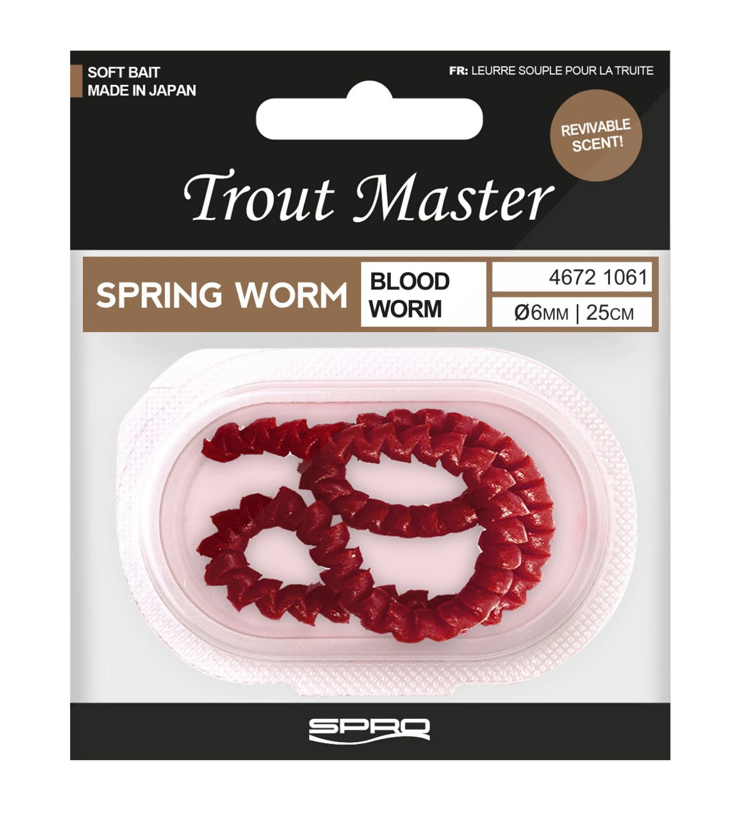 Trout Master Spring Worm 6mm 25cm Blood Worm 3 Trout Master Spring Worm 6mm 25cm Blood Worm