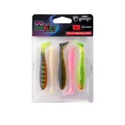 Fox Rage Spikey Shad UV Mixed Colour Pack 5pcs 12cm
